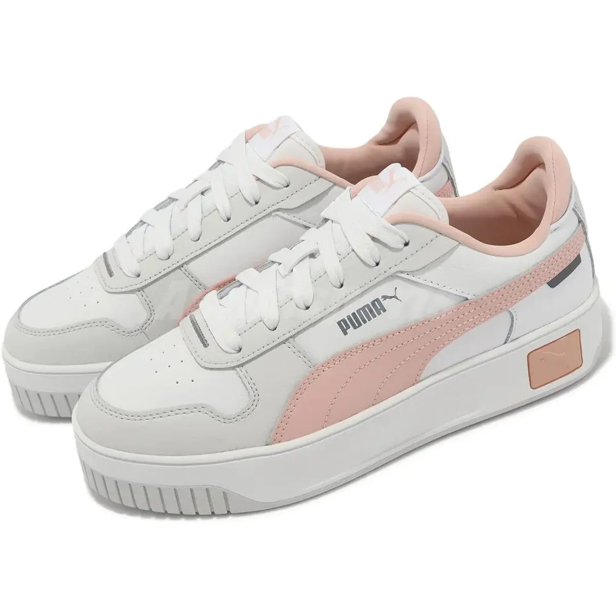 PUMA - Zapatilla Puma Carina Street Mujer 389390 05 Blanco/Rose/Gris