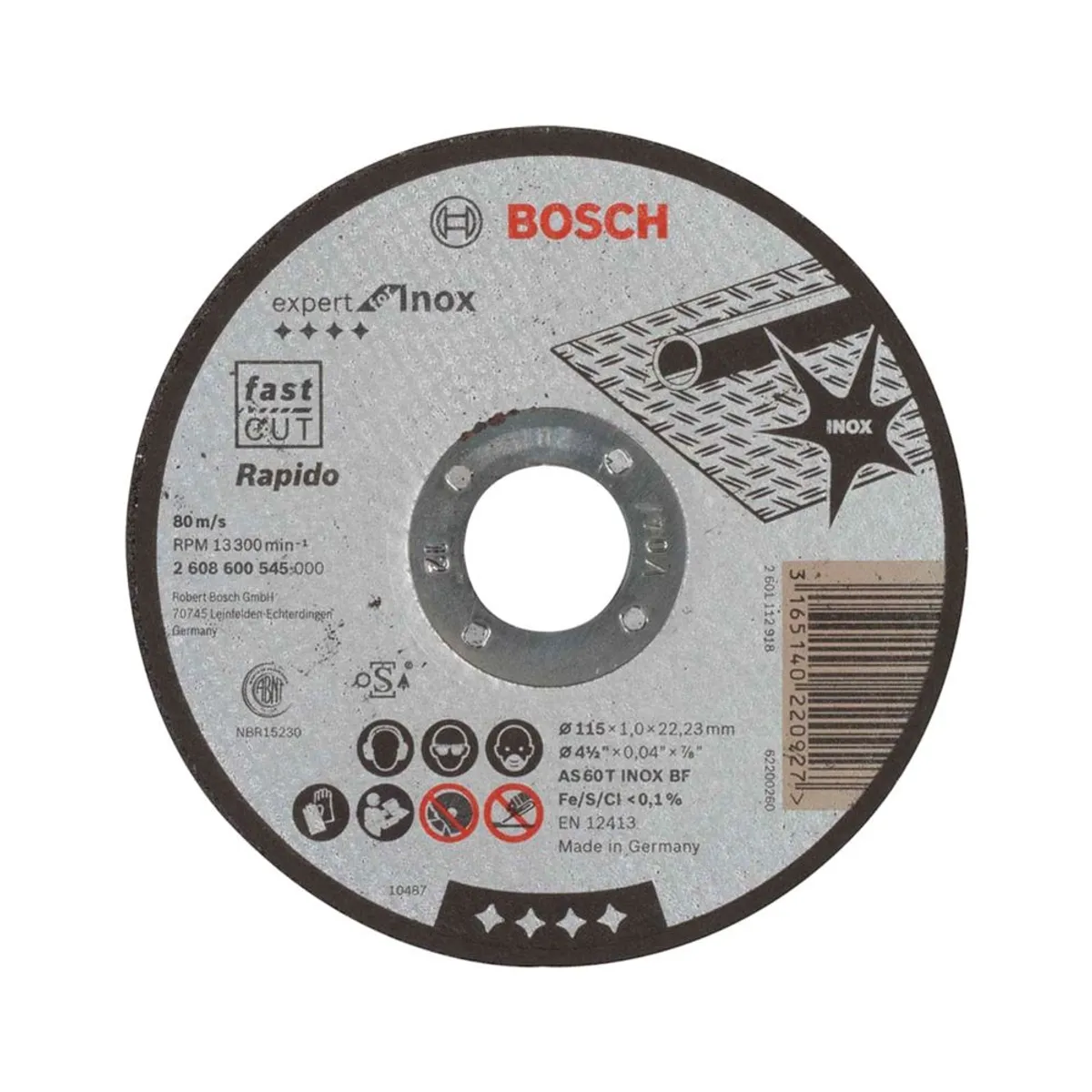 Bosch - Bosch Disco Abrasivo Corte Expert Inox  115X1.0 Recto