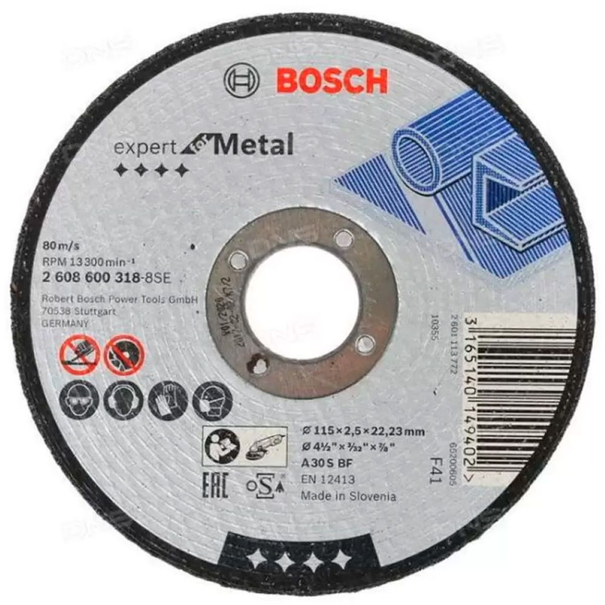 BOSCH - Bosch Disco Abrasivo Corte Expert Metal  115X2.5 Recto