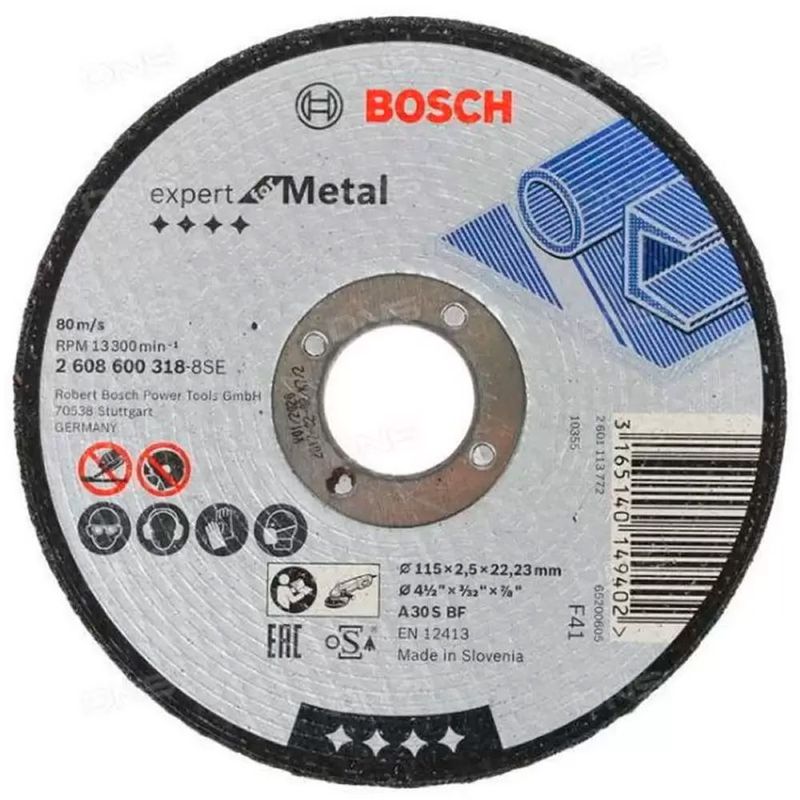 BOSCH - Bosch Disco Abrasivo Corte Expert Metal  115X2.5 Recto