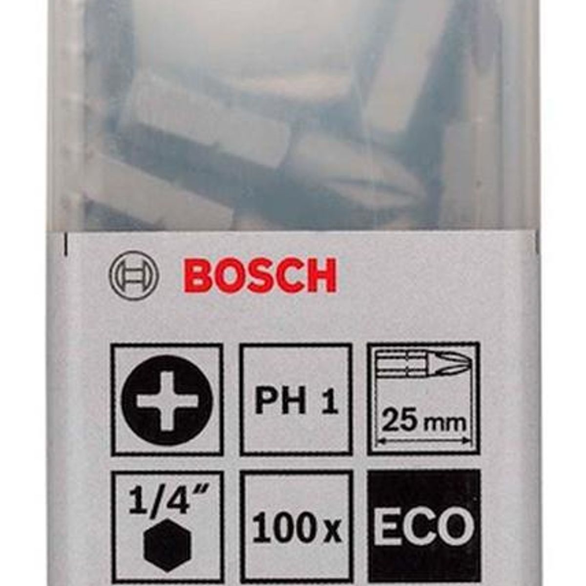 Bosch - Bosch Punta Phillips 1X25mm 100 Unidades Caja Plastica