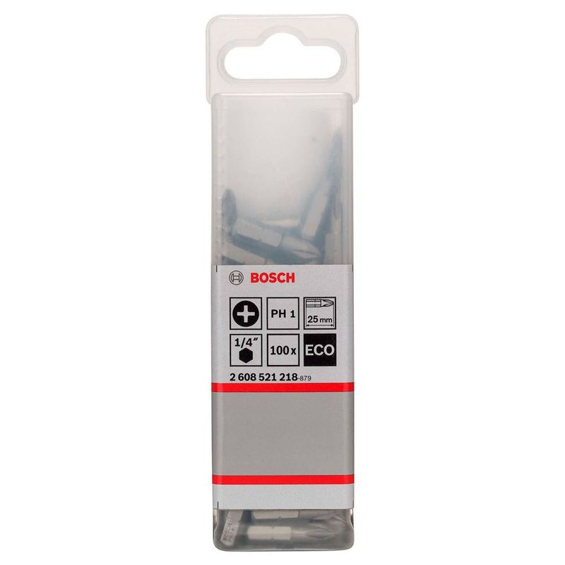 BOSCH - Bosch Punta Phillips 1X25mm 100 Unidades Caja Plastica