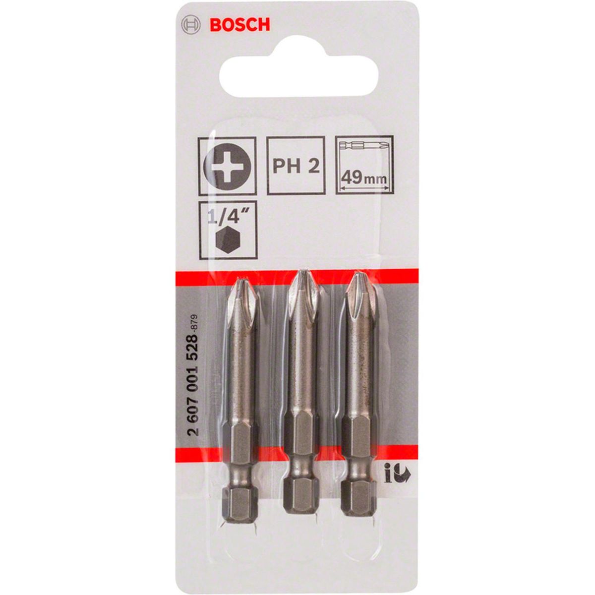 BOSCH - Bosch Punta Phillips 2X50mm 3 Unidades