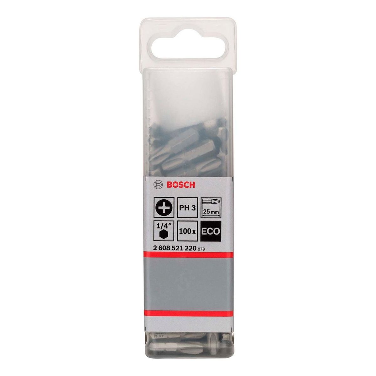 BOSCH - Bosch Punta Phillips 3X25mm 100 Unidades Caja Plastica