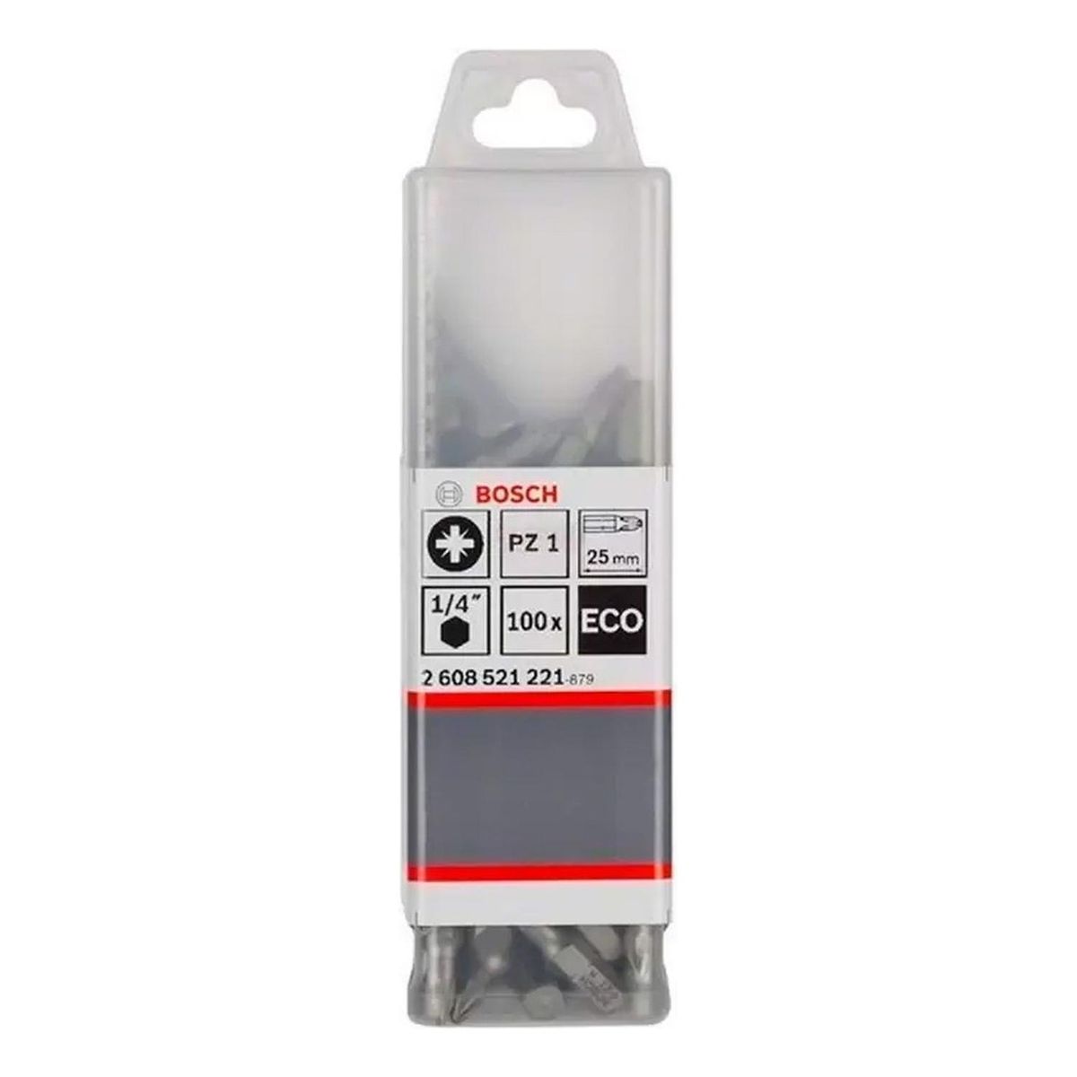 BOSCH - Bosch Punta Pozidriv 1X25mm 100 Unidades Caja Plastica