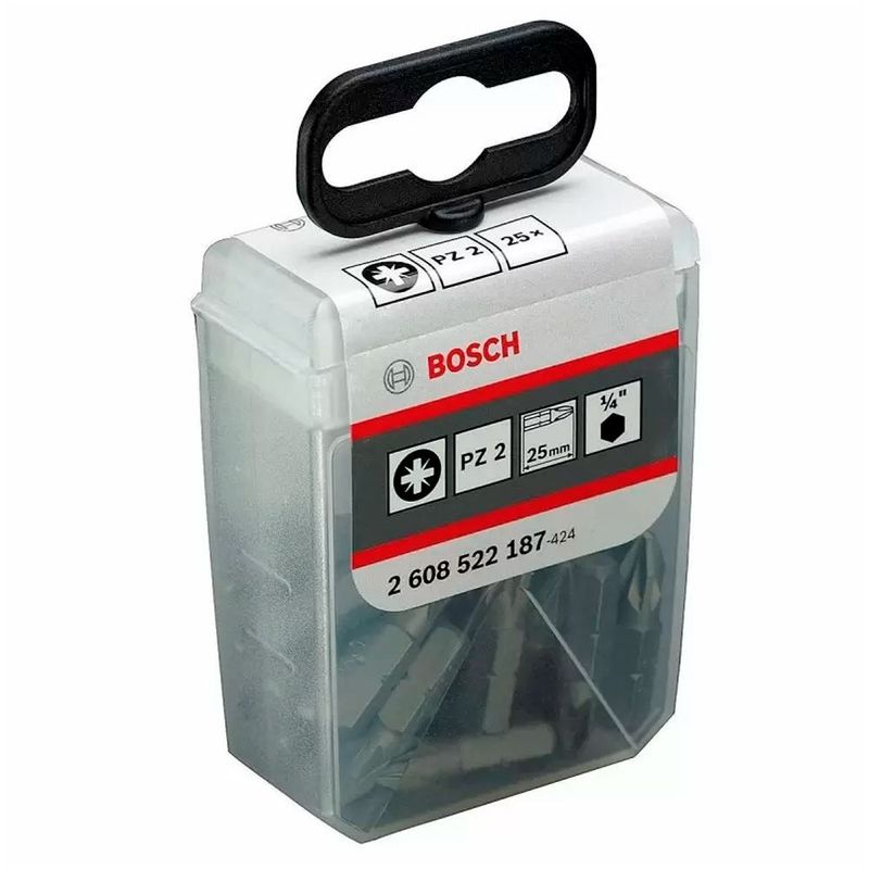 BOSCH - Bosch Punta Pozidriv 2X25mm 25 Unidades Caja Plastica