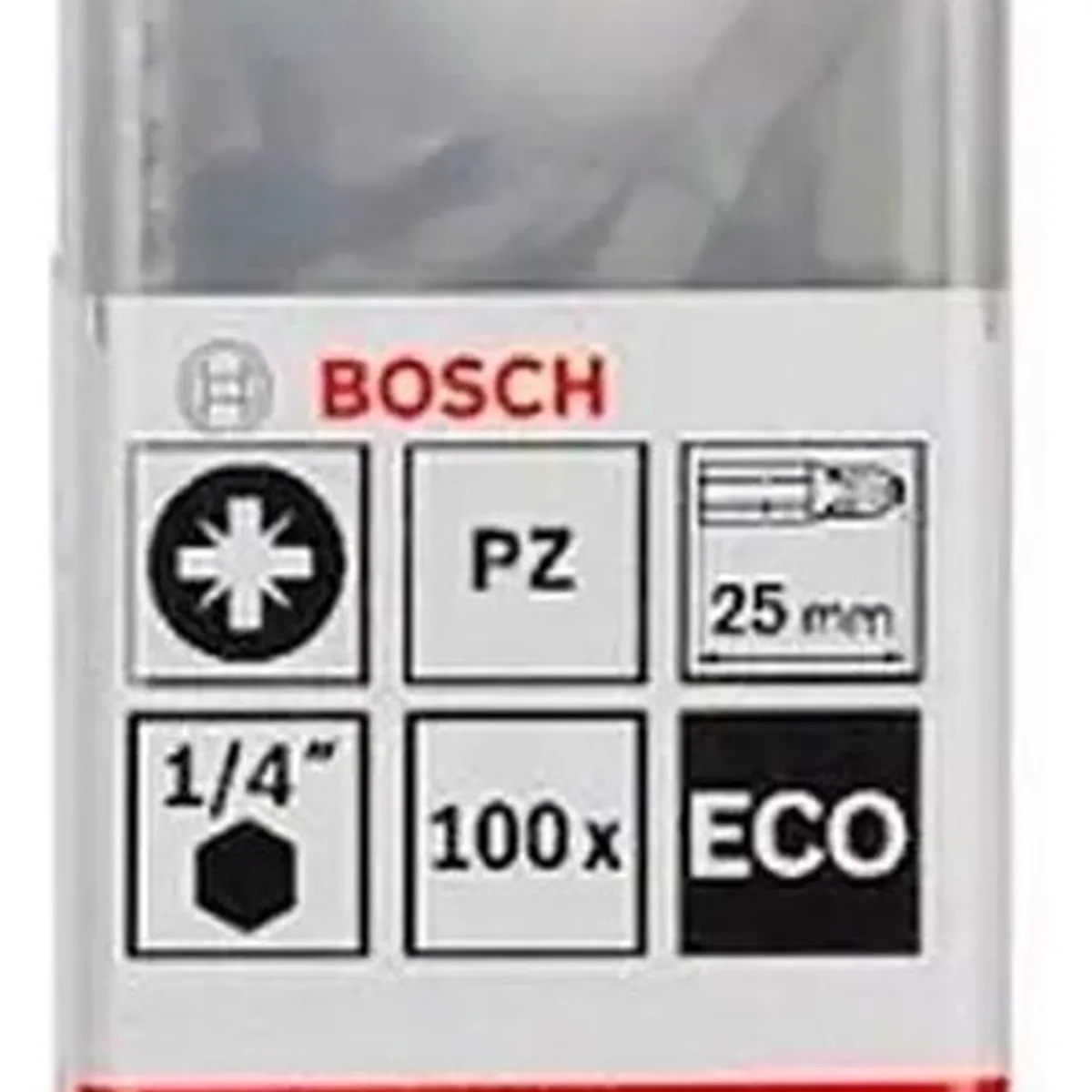 BOSCH - Bosch Punta Pozidriv 3X25mm 100 Unidades Caja Plastica