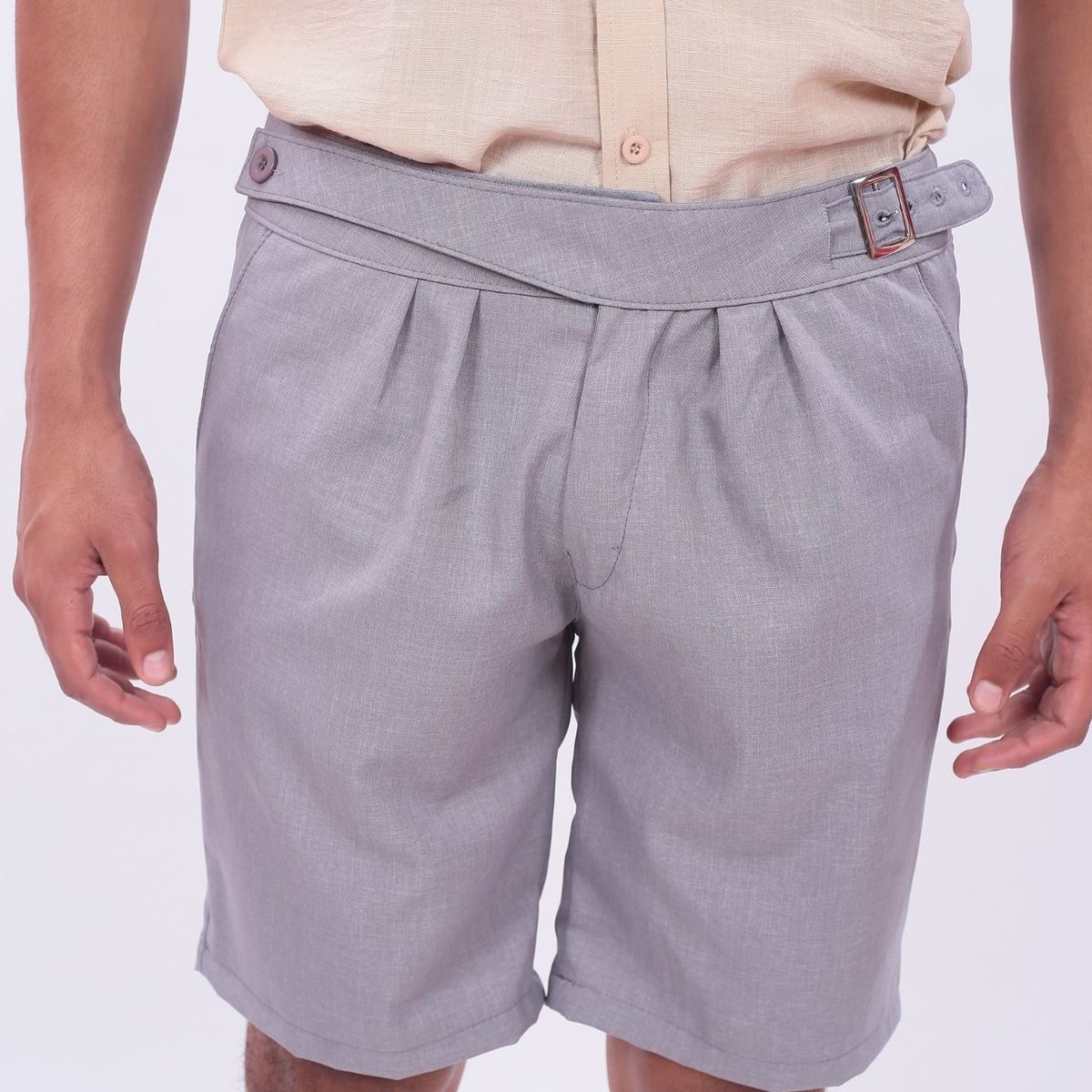 J JERAOUS - BERMUDA JERAOUS FITTED Plateado