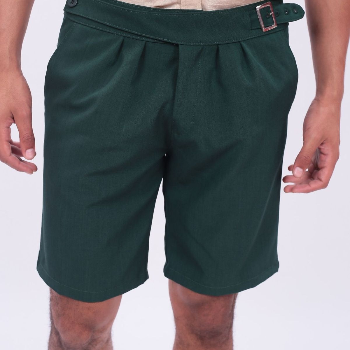 J JERAOUS - BERMUDA JERAOUS FITTED Verde Botella