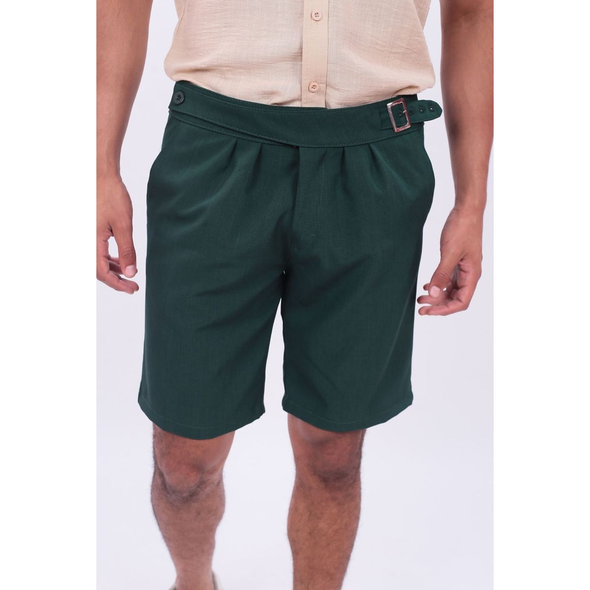 J JERAOUS - BERMUDA JERAOUS FITTED Verde Botella