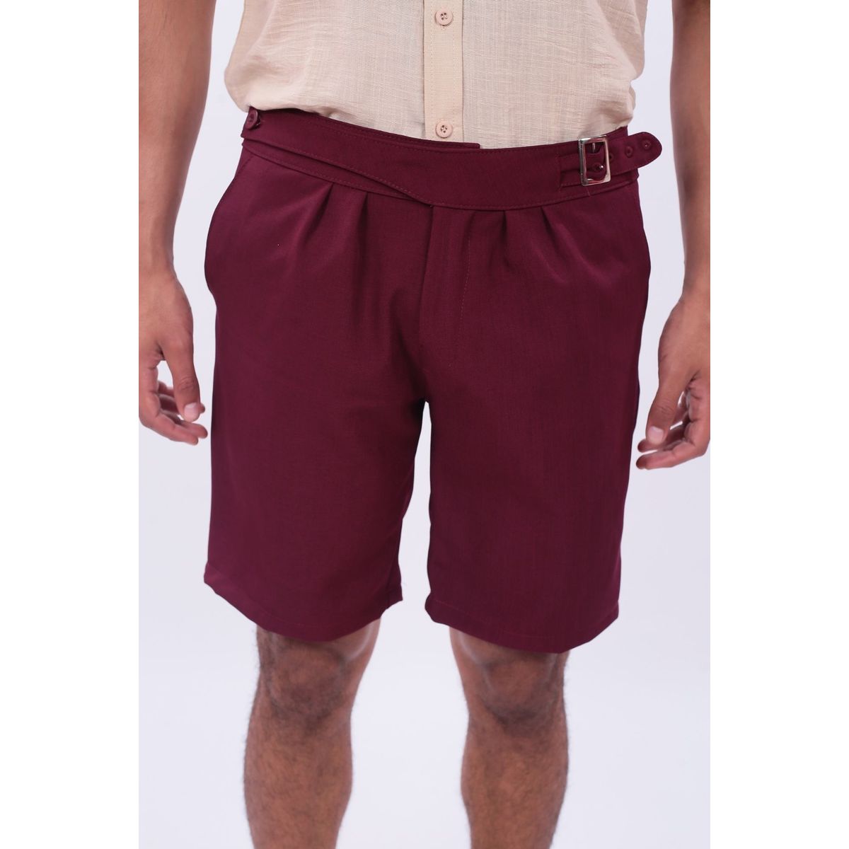 J JERAOUS - BERMUDA JERAOUS FITTED Guinda