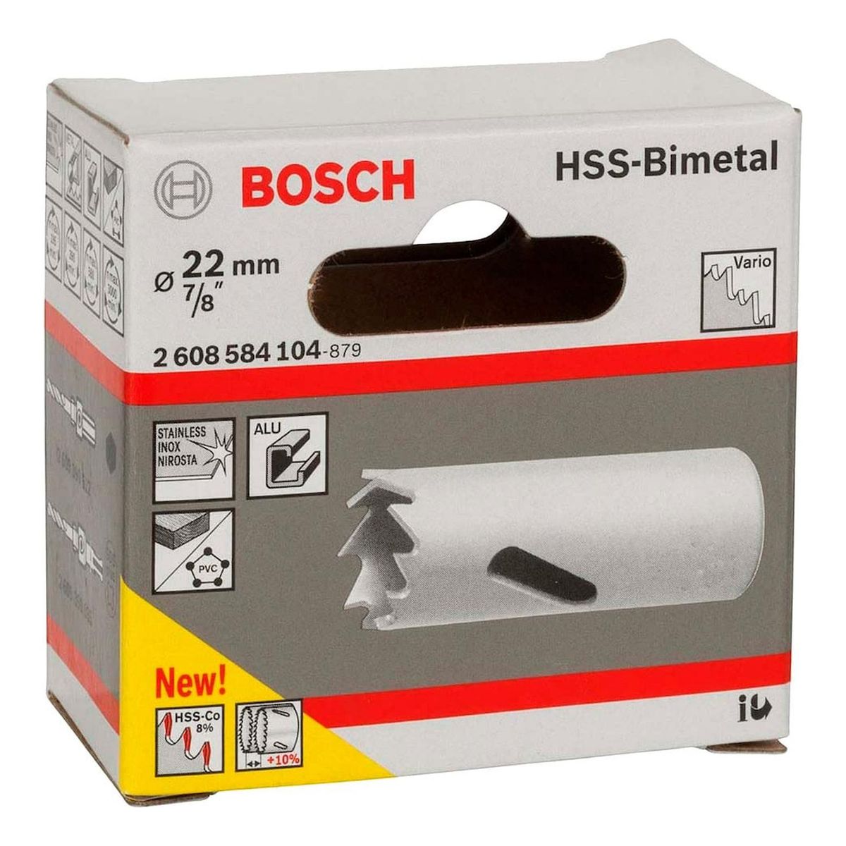 Bosch - Sierra Bosch Copa Cobaltada Bimetal 22mm  7/8"