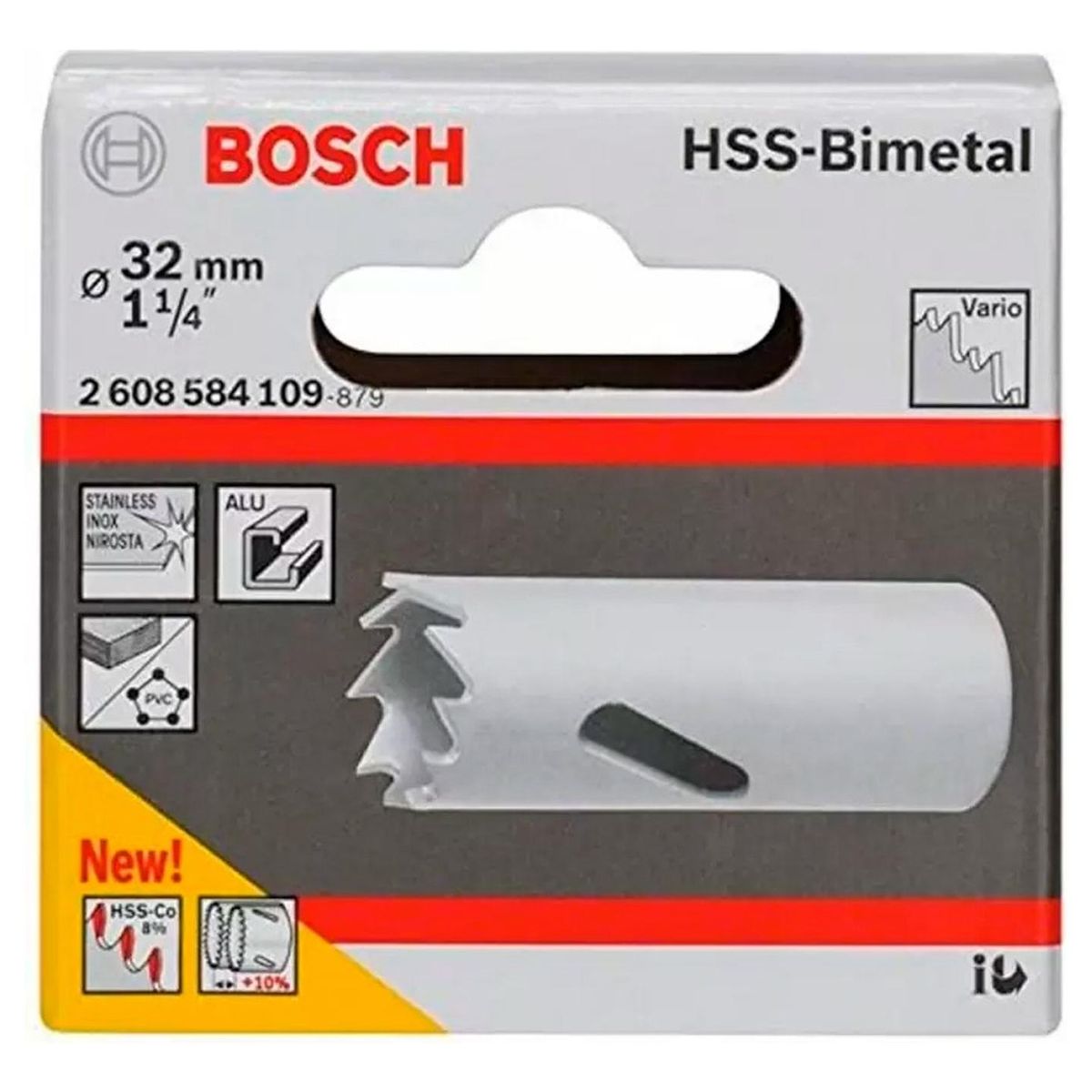 BOSCH - Sierra Bosch Copa Cobaltada Bimetal 32mm  1.1/4"