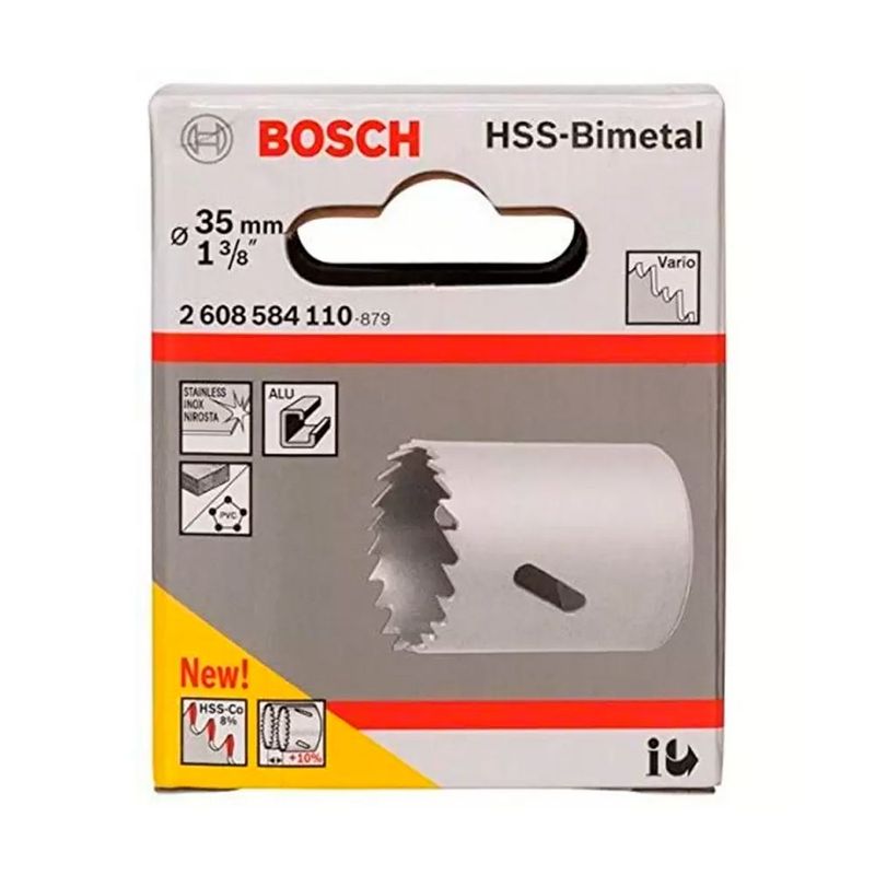 BOSCH - Sierra Bosch Copa Cobaltada Bimetal 35mm  1.3/8"