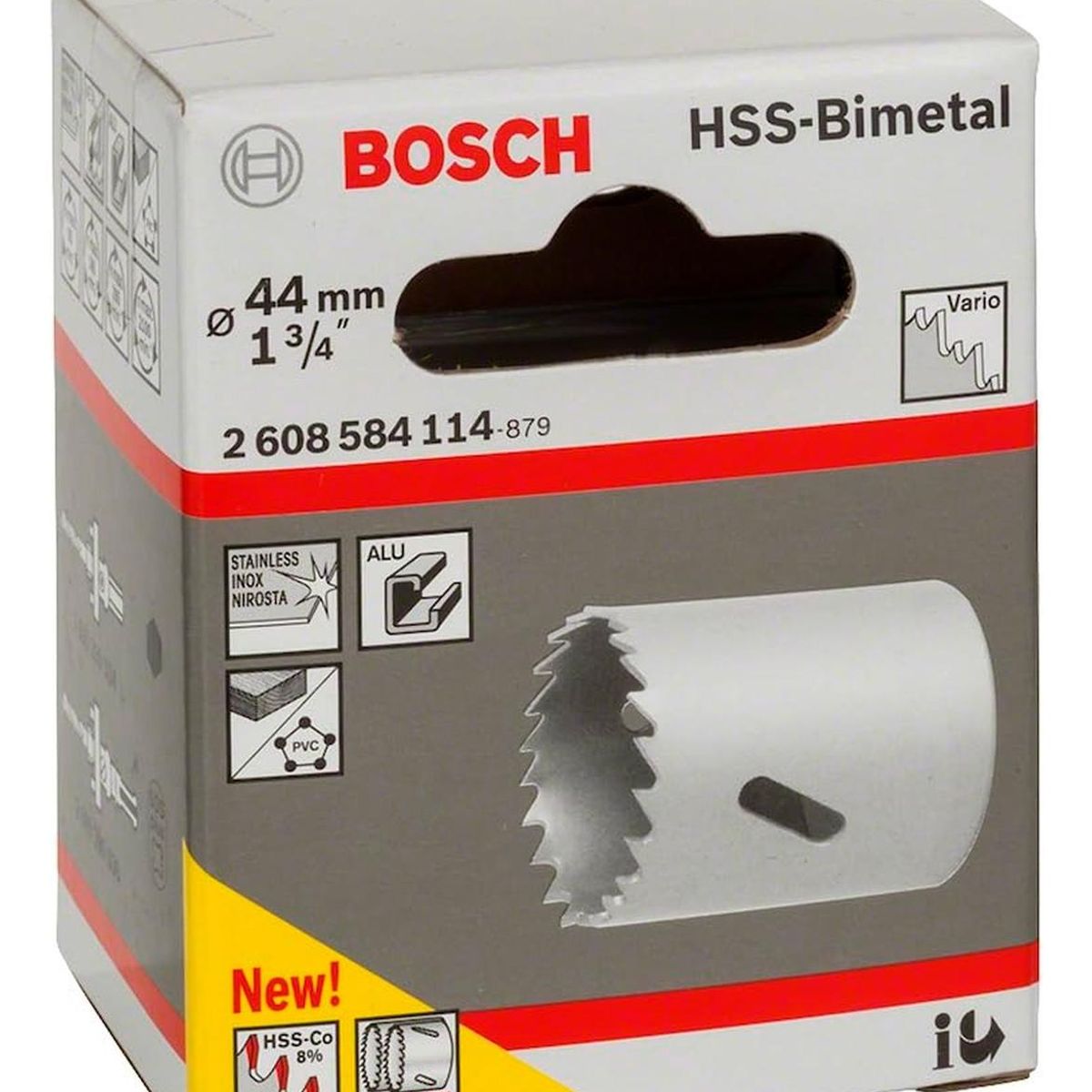 BOSCH - Sierra Bosch Copa Cobaltada Bimetal 44mm  1.3/4"