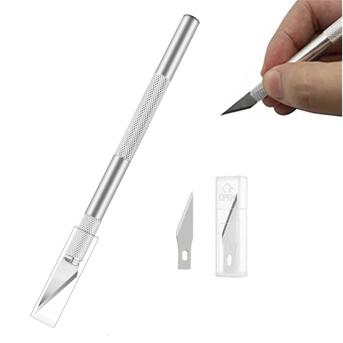 GENERICO - Cutter Bisturi + 2 Cuchillas De Repuesto