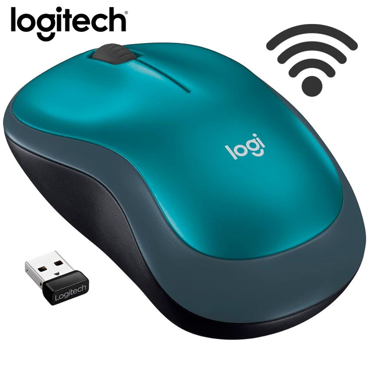 LOGITECH - Mouse Logitech M185 Wireless Azul