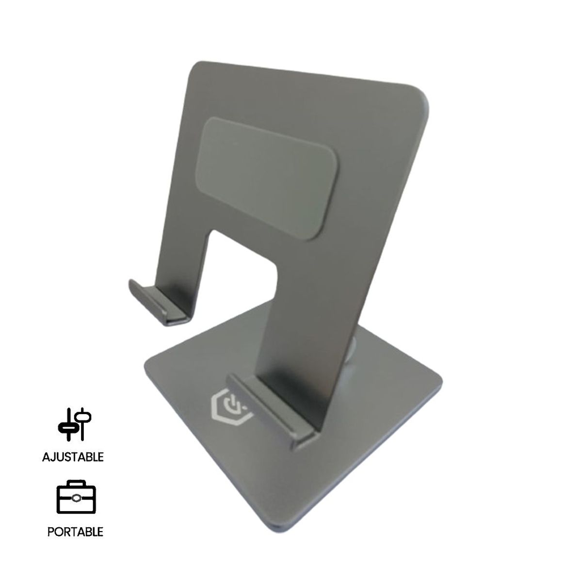 S&T - Soporte Para Tablet Corporativos S&T for Business Aluminio HS221-CS Gris  - Celular