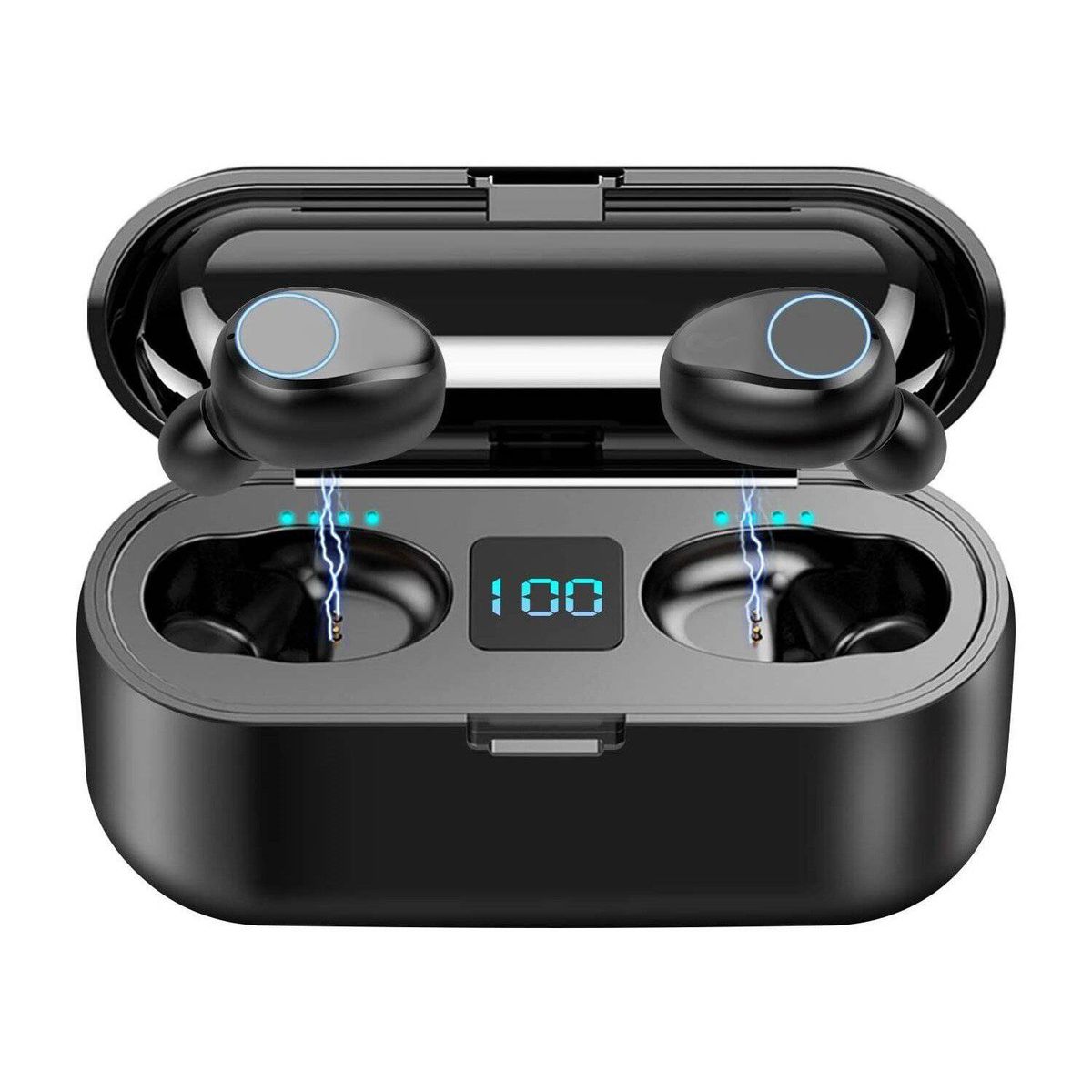 GENERICO - AUDIFONO BLUETOOTH 5.1 F9 CON POWER BANK