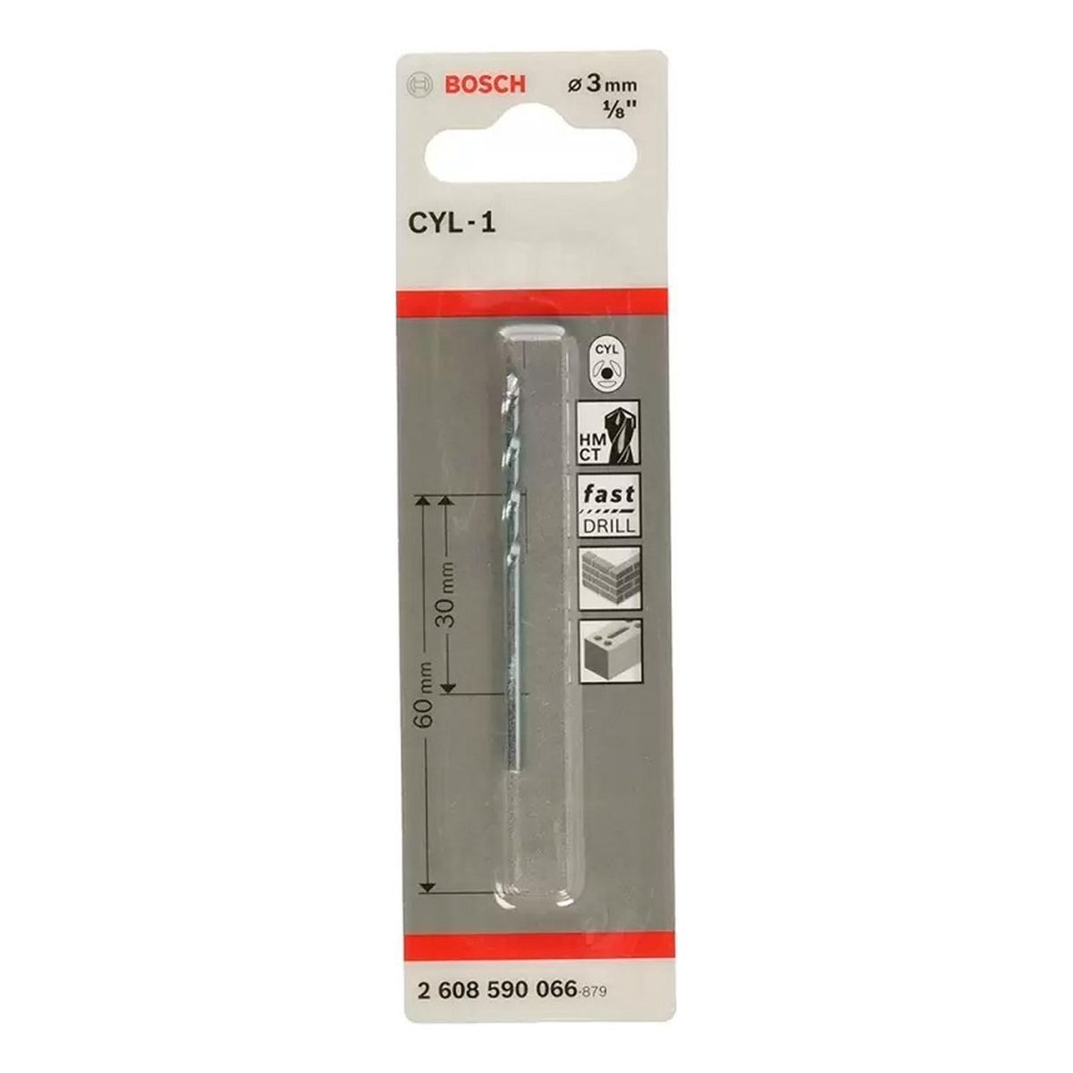 BOSCH - Bosch Broca Muro Concreto CYL-1  3.0 X 60