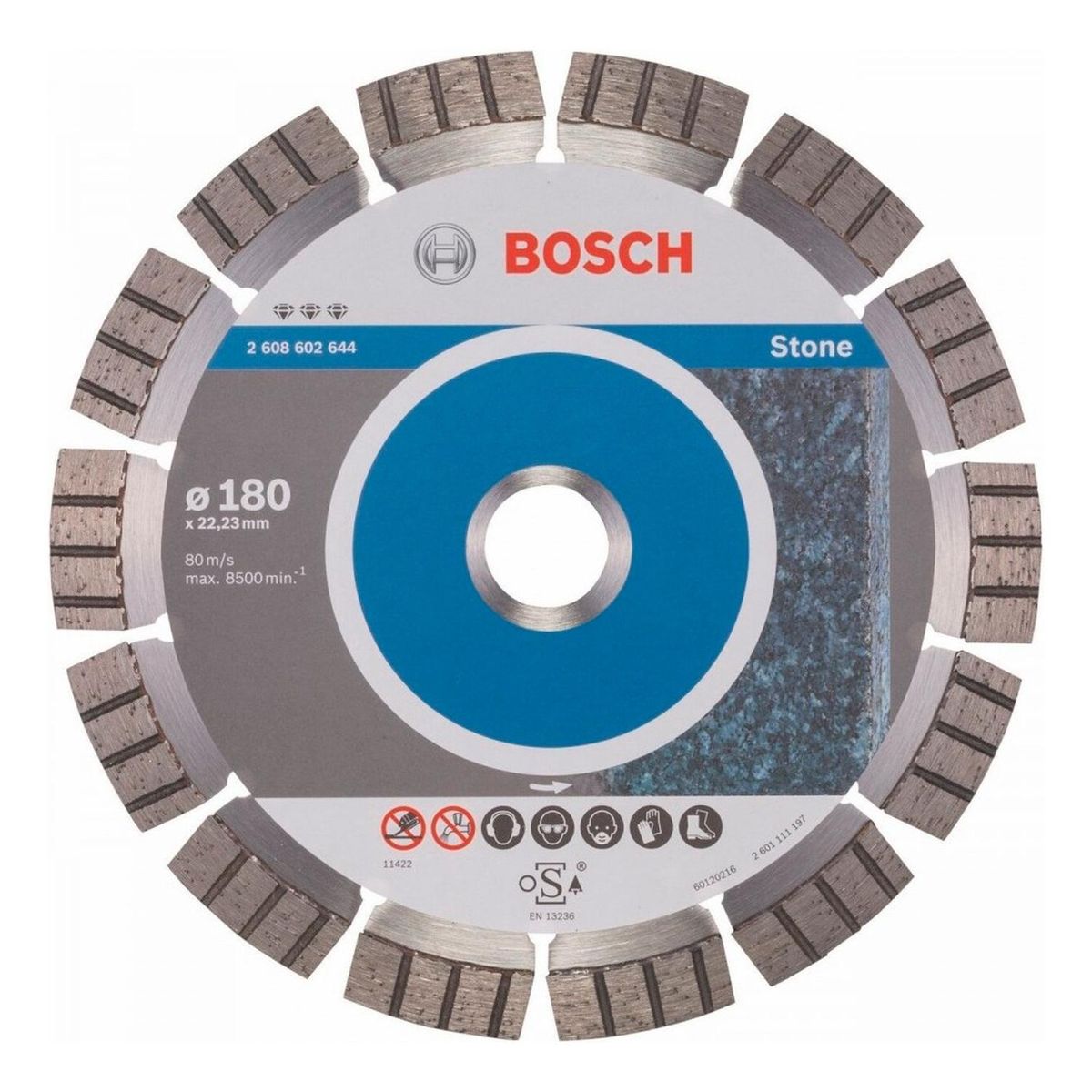 BOSCH - Disco Diamantado  7" Best Stone Segmentado 3 Diamantes