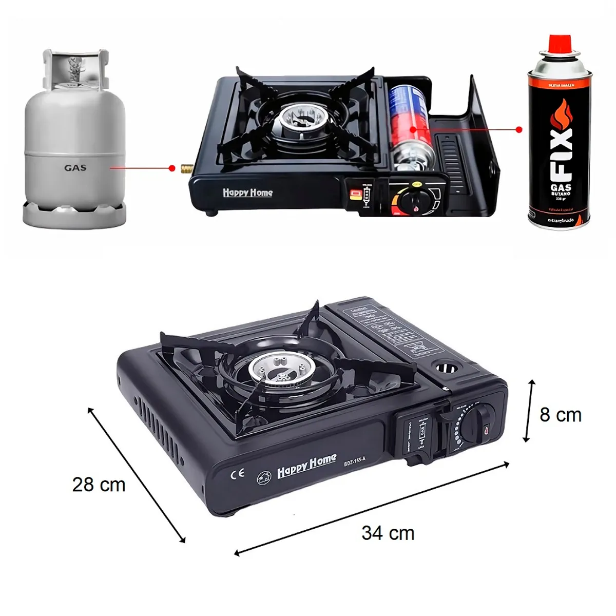 GENERICO - Cocina Portátil Para Camping Mas Gas Butano