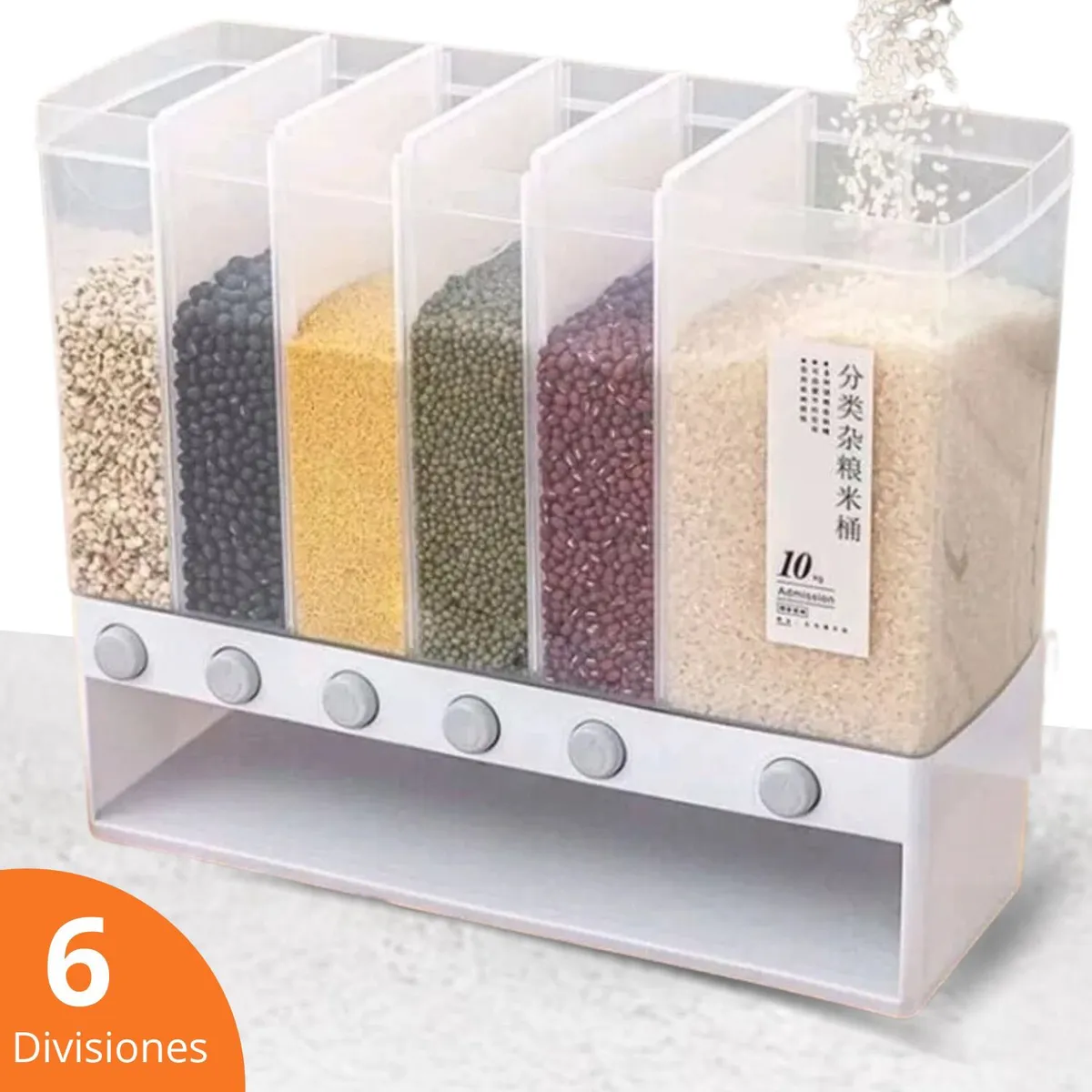 GENERICO - Dispensador De Menestras 6 Rejillas