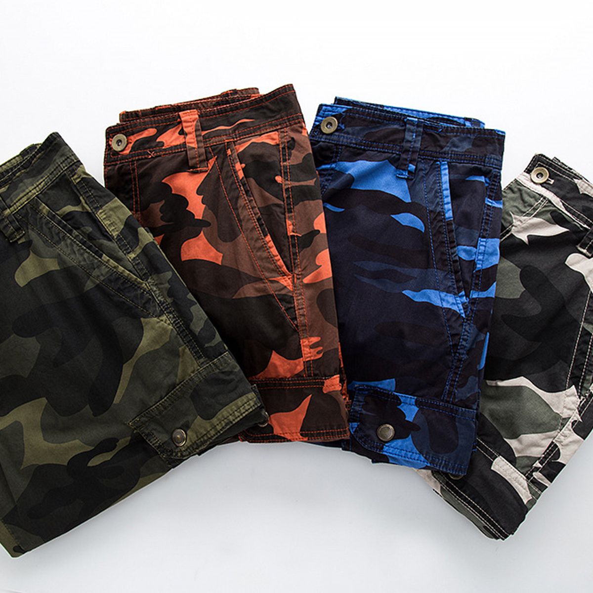 BLWOENS - Pantalones cortos masculinos para Hombre-Azul