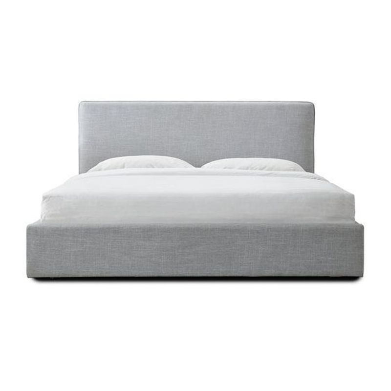 GENERICO - Cama Box Tarima + Cabecera Cielo Plomo  King