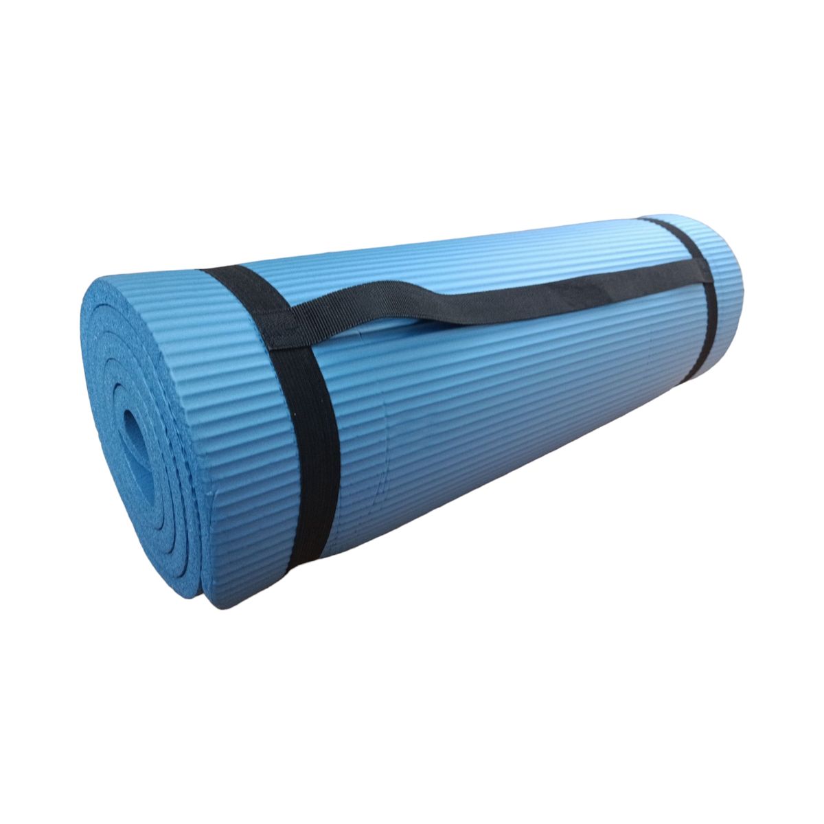 WINNER - Colchoneta Yoga Mat Gruesa 15 mm con Bolso y Sujetador Azul
