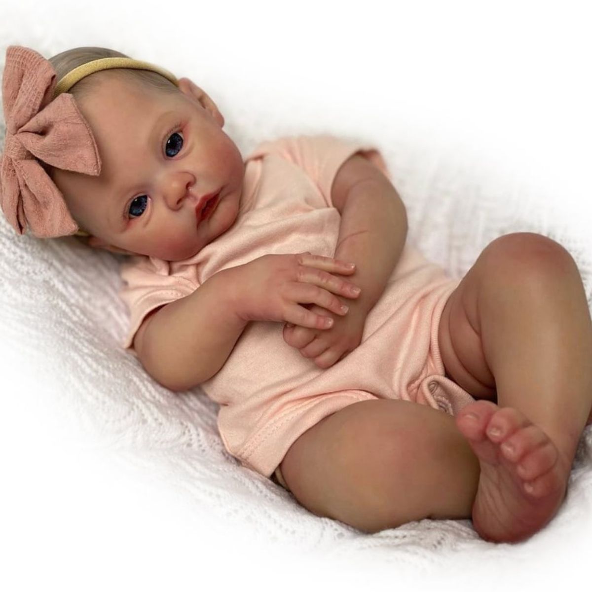 LIANYUN - Muñeca bebe  vinilo de silicona juguetes para 49CM