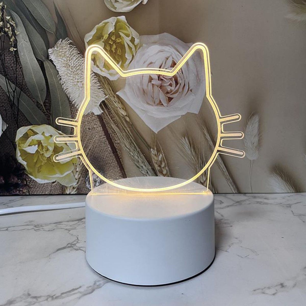 GENERICO - REGALO - LAMPARA TABLERO DE MENSAJES CON CAJA PARA PILAS Y CABLE USB