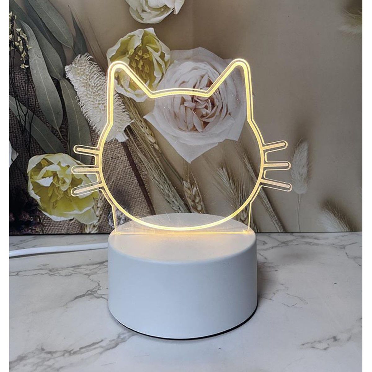 GENERICO - REGALO - LAMPARA TABLERO DE MENSAJES CON CAJA PARA PILAS Y CABLE USB