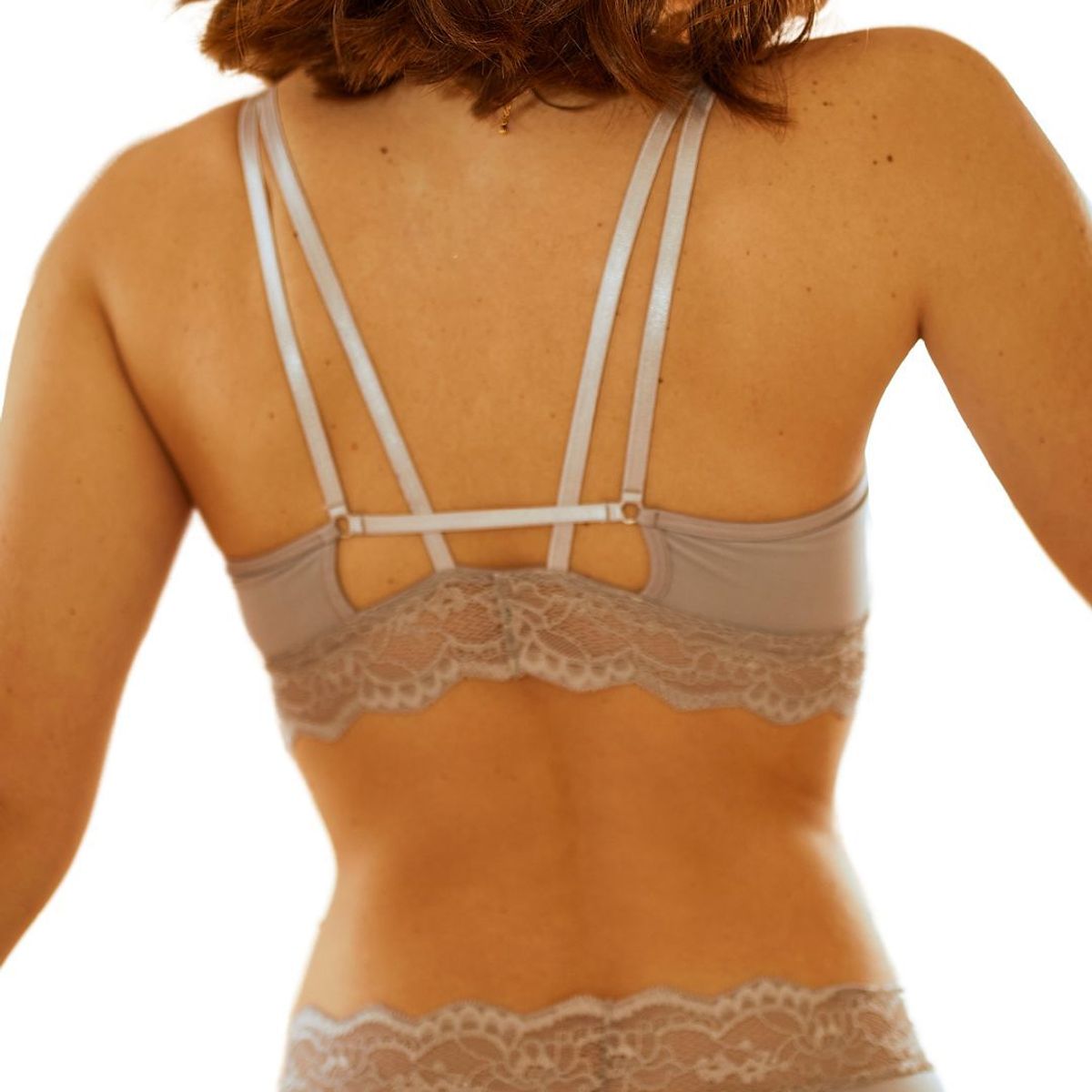 GENERICO - Top Comfy de microfibra y encaje