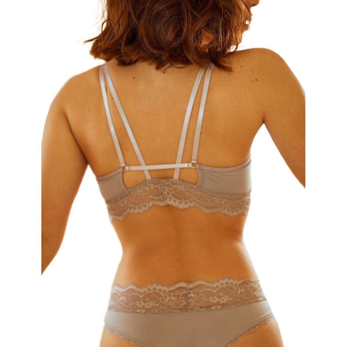 GENERICO - Top Comfy de microfibra y encaje