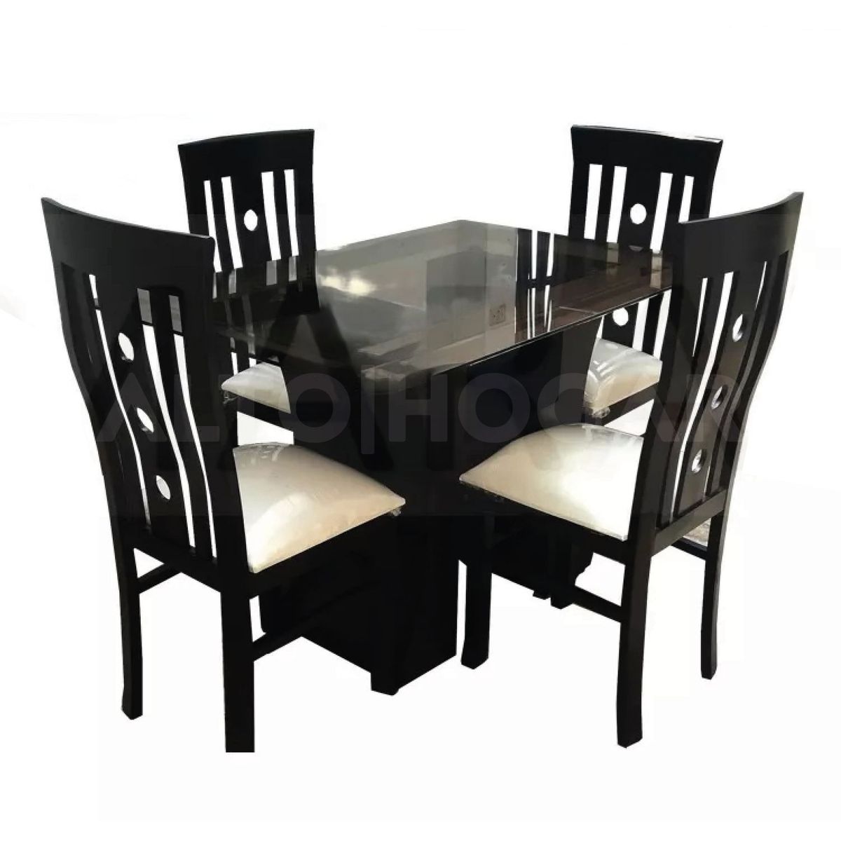 ALTO HOGAR - Juego de Comedor Alto Hogar 4 Sillas Levana Beige