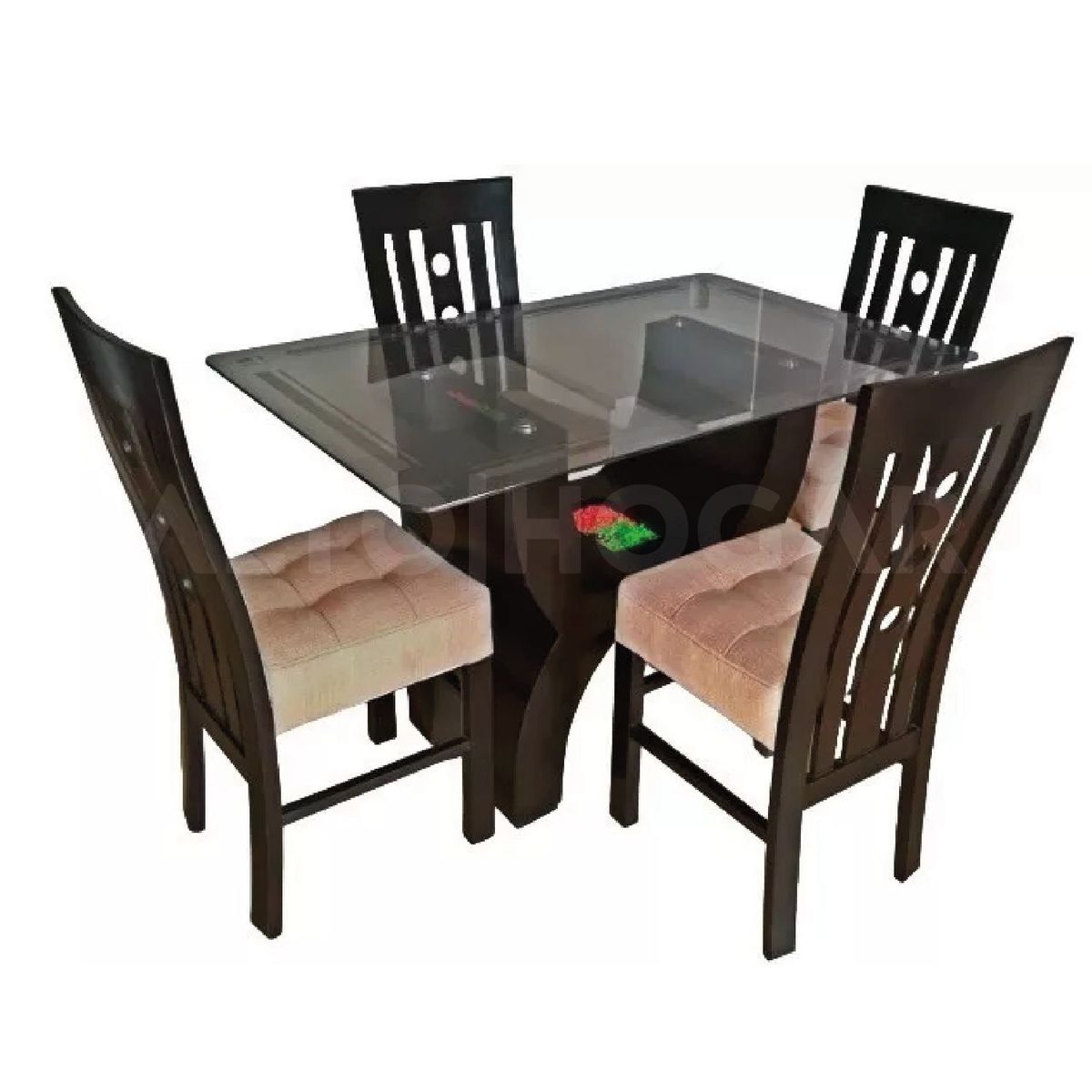 ALTO HOGAR - Juego de Comedor Alto Hogar 4 Sillas Kath Beige