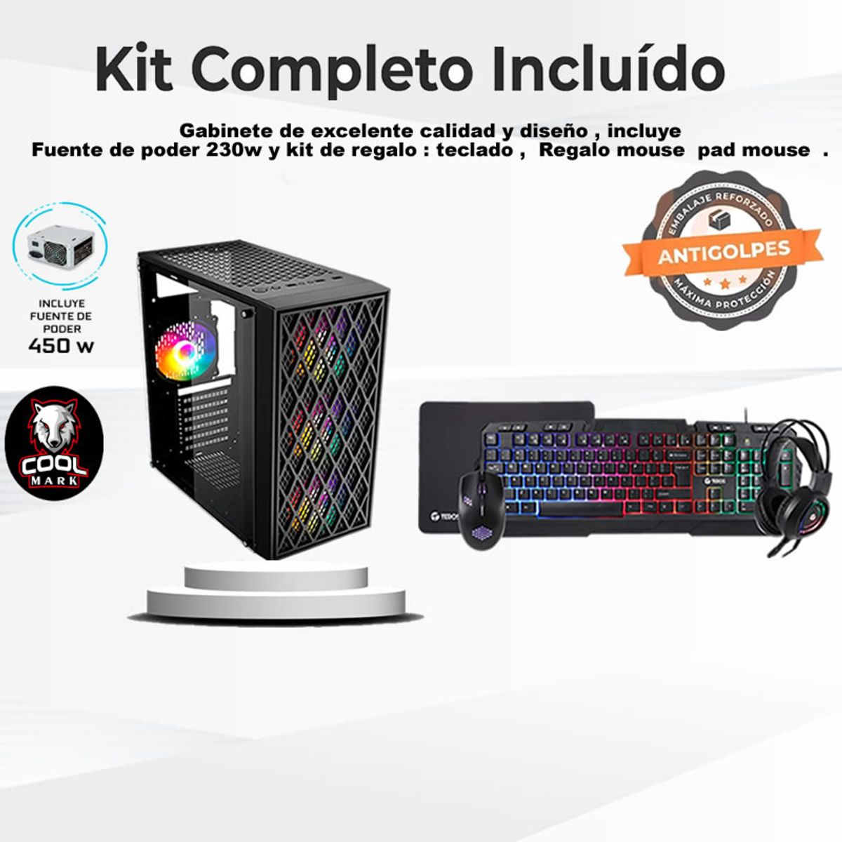 TEROS - Computadora Pc Intel Core i7 3770  Monitor 24 fhd' RAM 16 GB SSD 480 GB