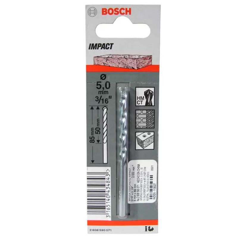 BOSCH - Bosch Broca Muro Concreto CYL-1  5.0 X 85