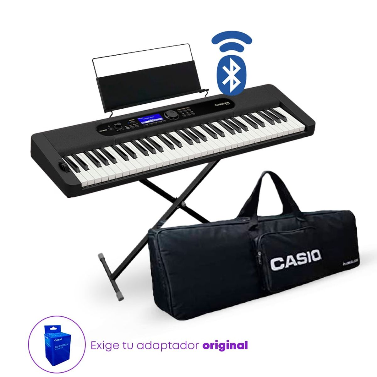 CASIO - TECLADO CT-S410 PACK SEMIPROFESIONAL BT