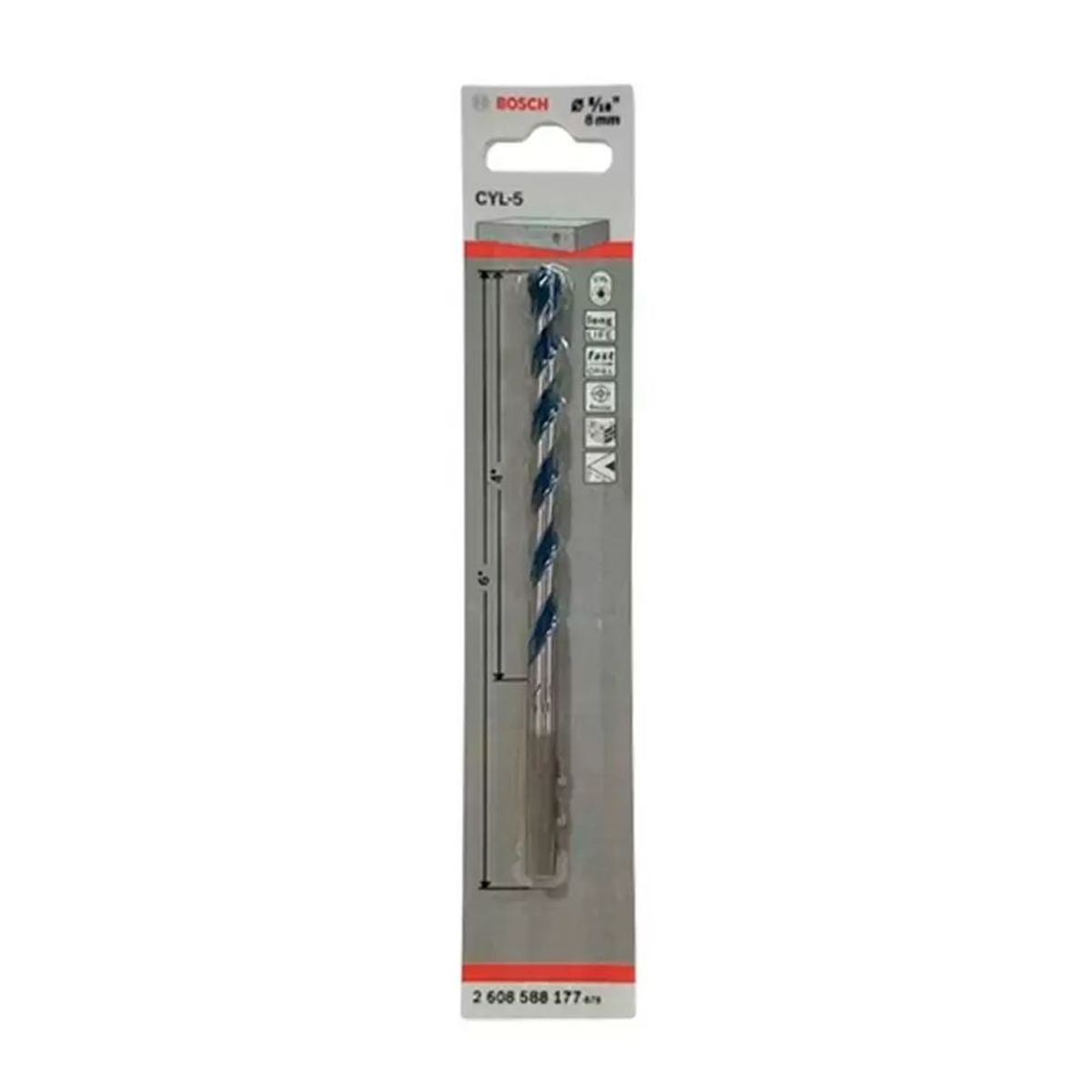 BOSCH - Bosch Broca Muro Concreto CYL-5  8.0mm  5/16"X4X6