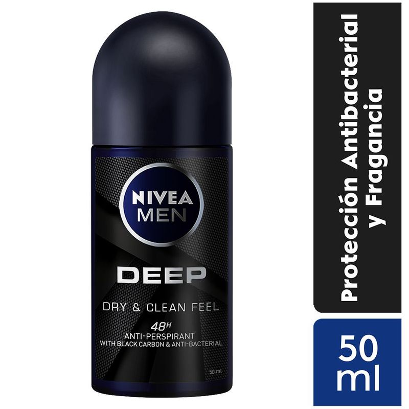 NIVEA - Desodorante NIVEA Deep Roll On 50ML