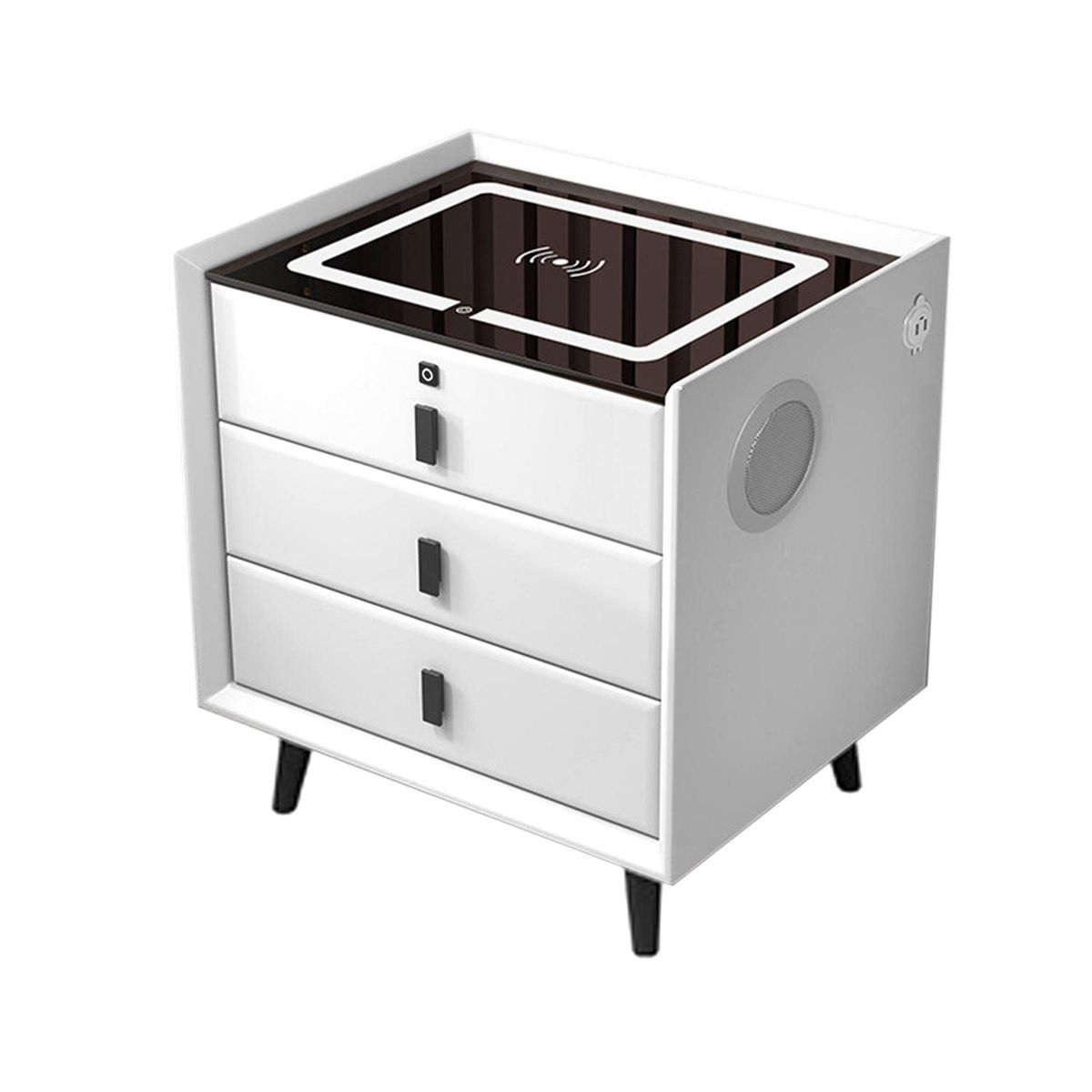 GENERICO - Mesa de Noche Smart 900-2  Blanco