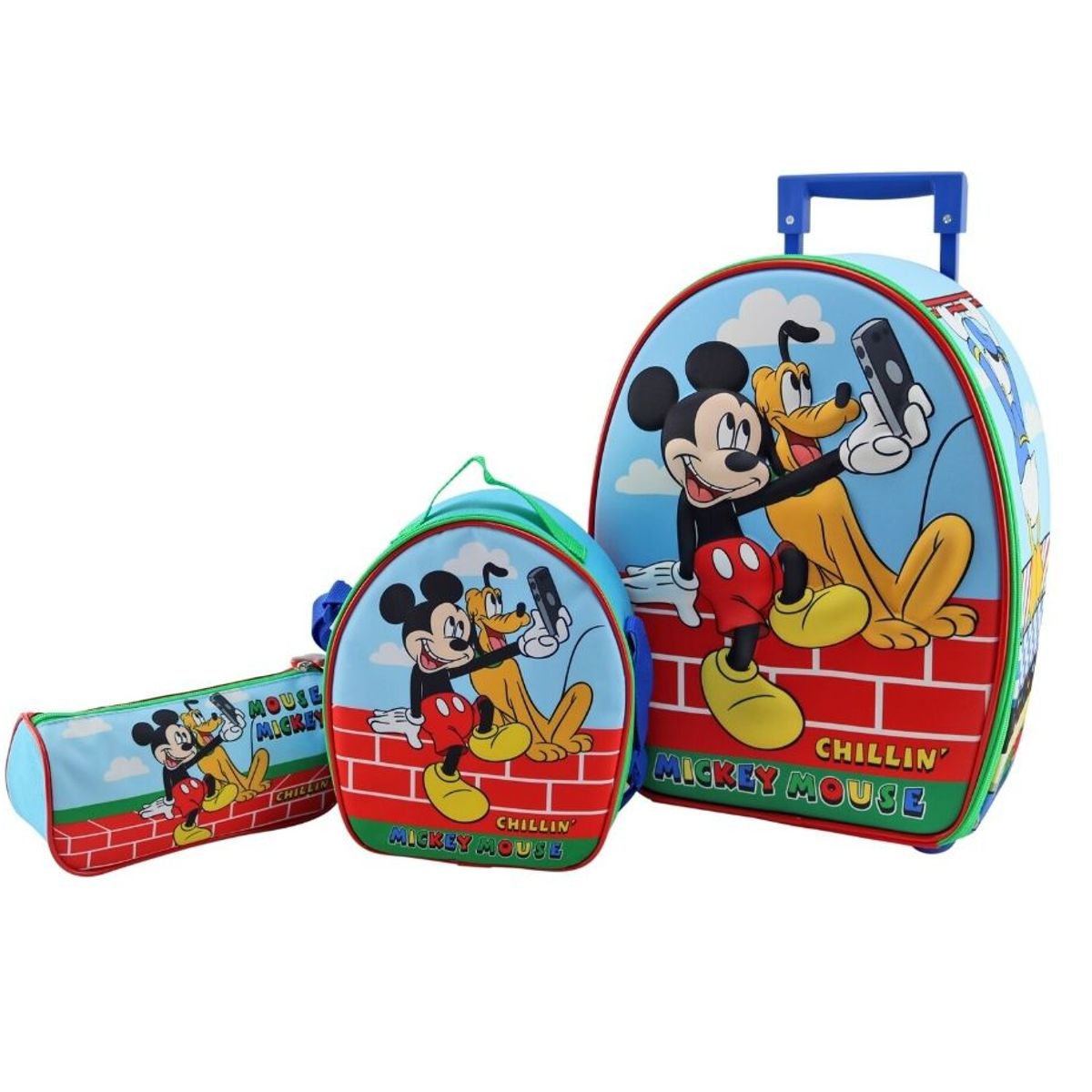 SCOOL - MALETA SET SCOOL RANGER 3D MED MICKEY Y SUS AMIGOS