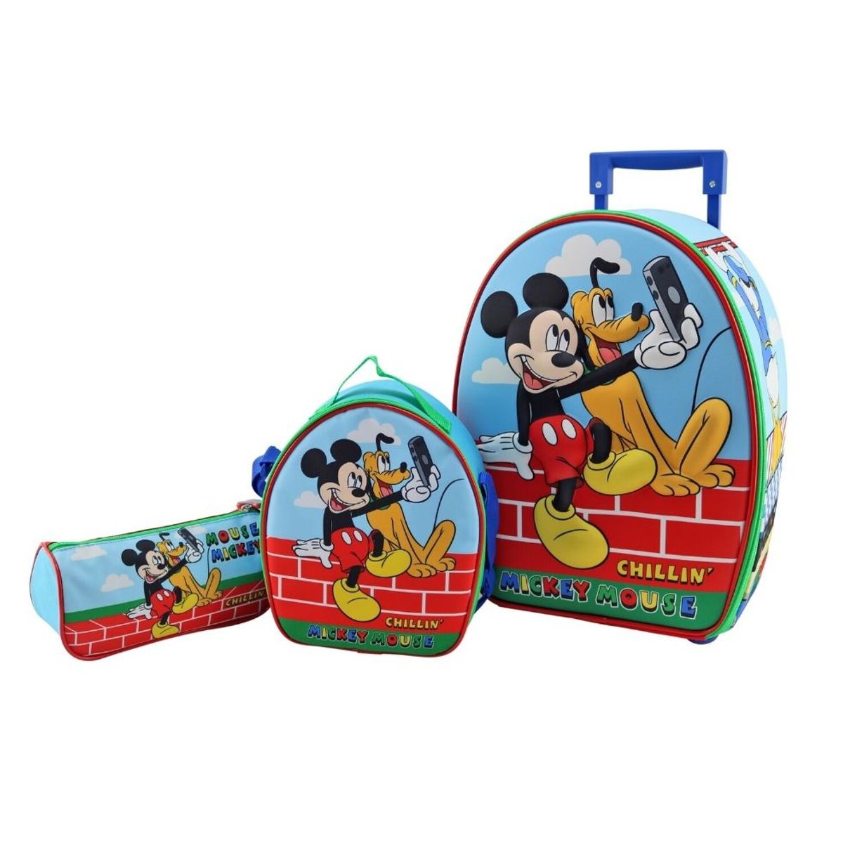SCOOL - MALETA SET SCOOL RANGER 3D MED MICKEY Y SUS AMIGOS