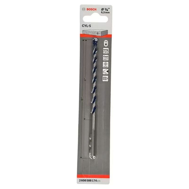 BOSCH - Bosch Broca Muro Concreto CYL-5  6.5mm  1/4"X4X6