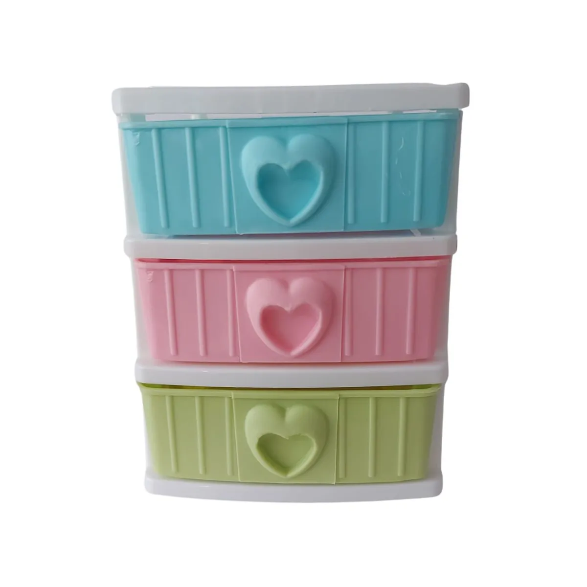 GENERICO - Organizador de plástico / Joyero - 3 niveles