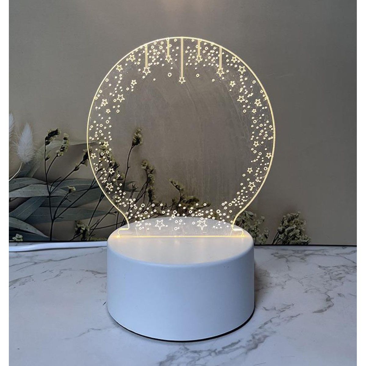 GENERICO - REGALO - LAMPARA TABLERO DE MENSAJES CON CAJA PARA PILAS Y CABLE USB