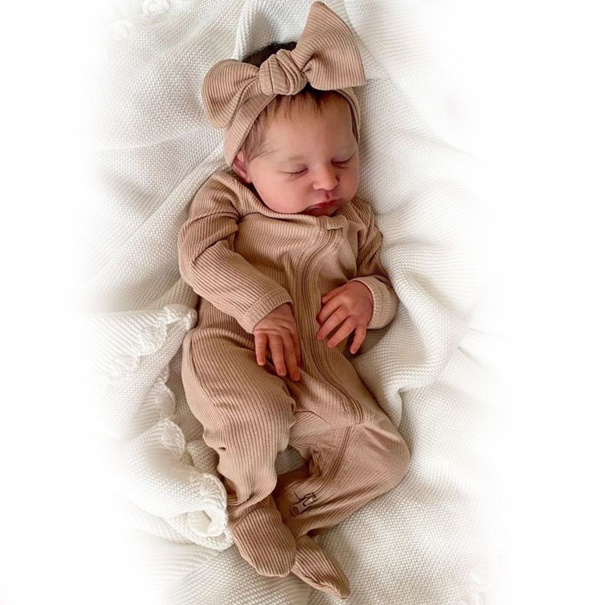 LIANYUN - Muñeca bebe  vinilo de silicona juguetes para 48CM