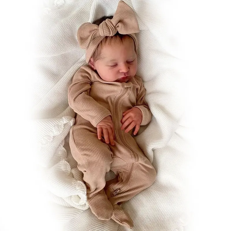 LIANYUN - Muñeca bebe  vinilo de silicona juguetes para 48CM